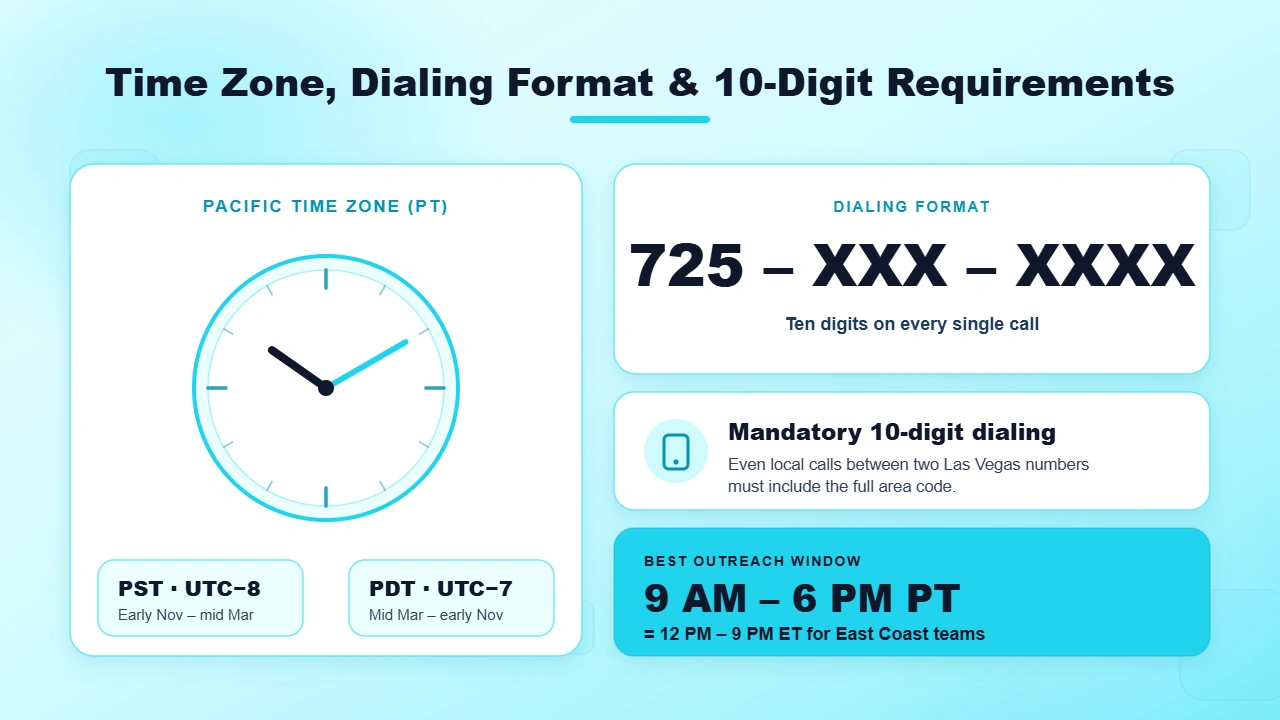 Time Zone and 10-Digit Dialing