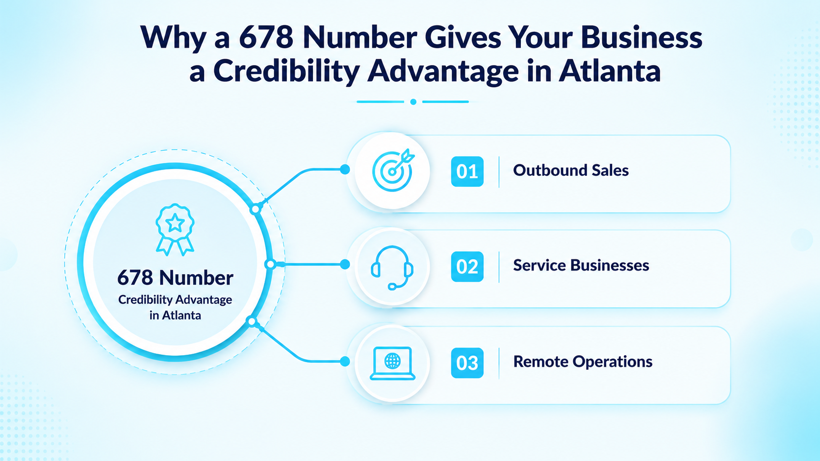Why a 678 Number Gives Your Business a Credibility Advantage in Atlanta